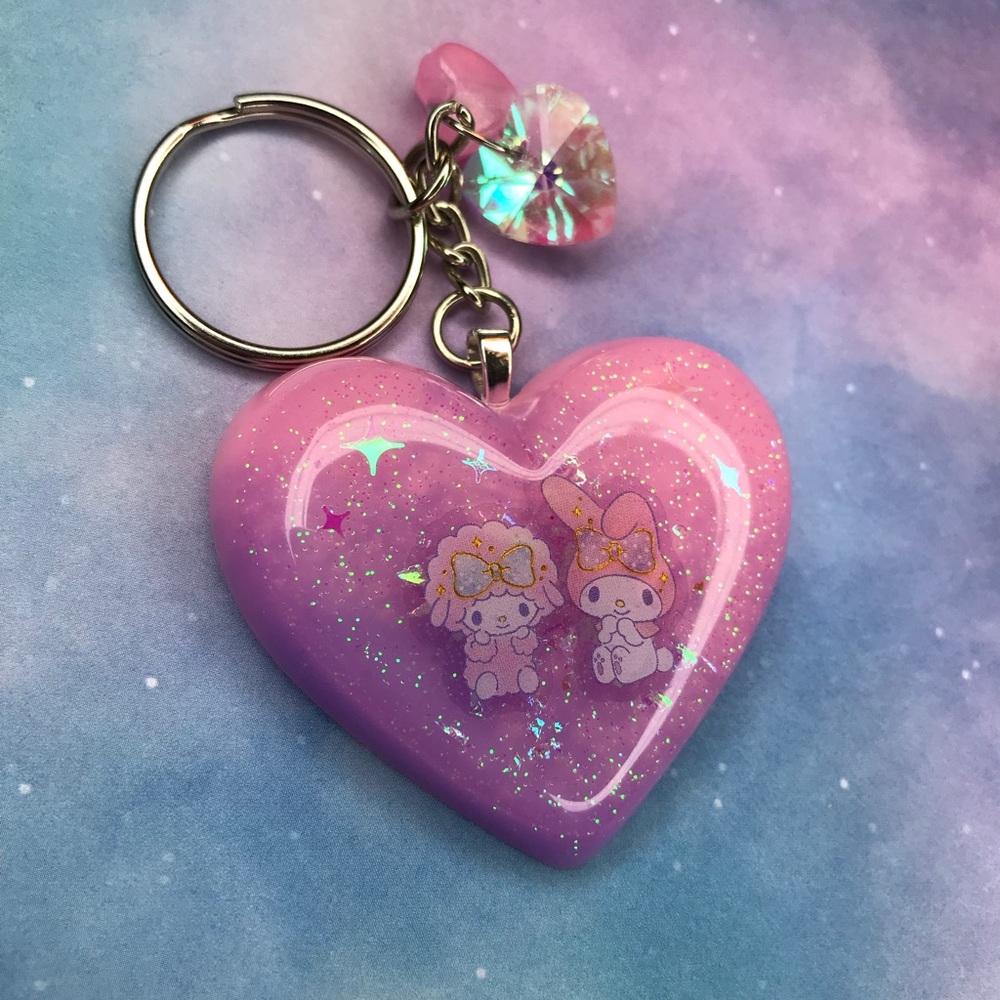 My Melody Heart Keychain